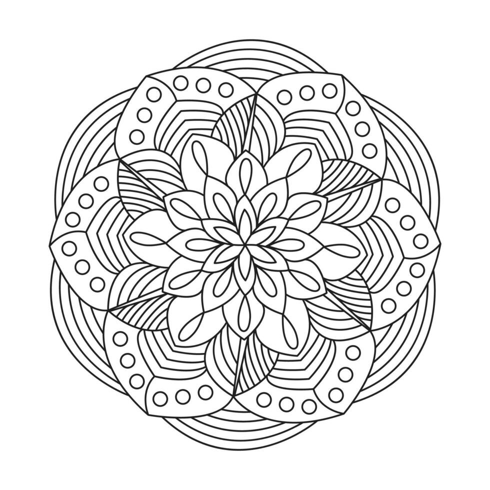 Art Simple Graphic Shape mandala design vector