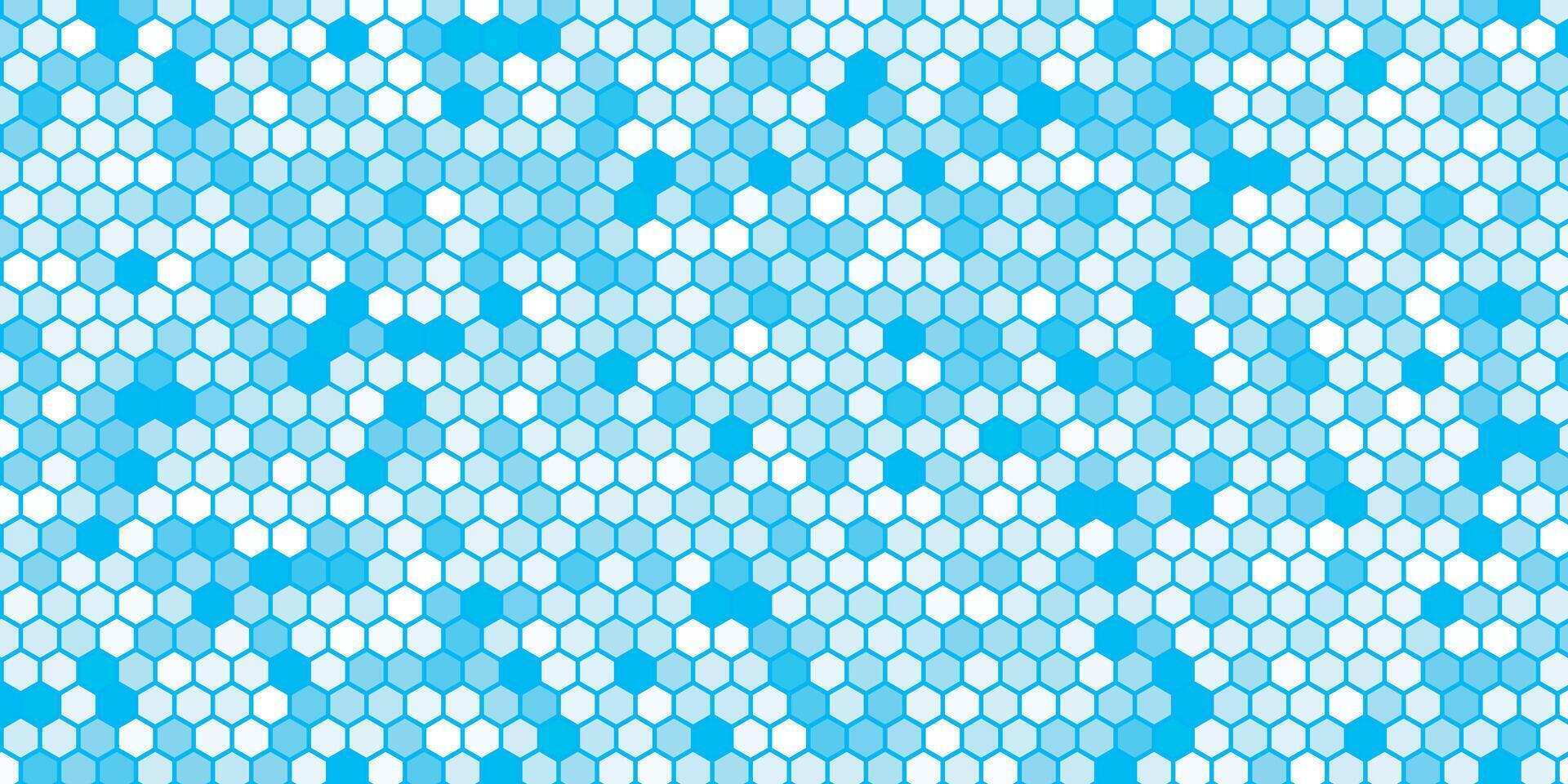 Seamless Blue Bee Honeycomb Pattern Art Background, Honey Texture Design for Digital Projects, Branding, and Nature-Themed Graphics vector