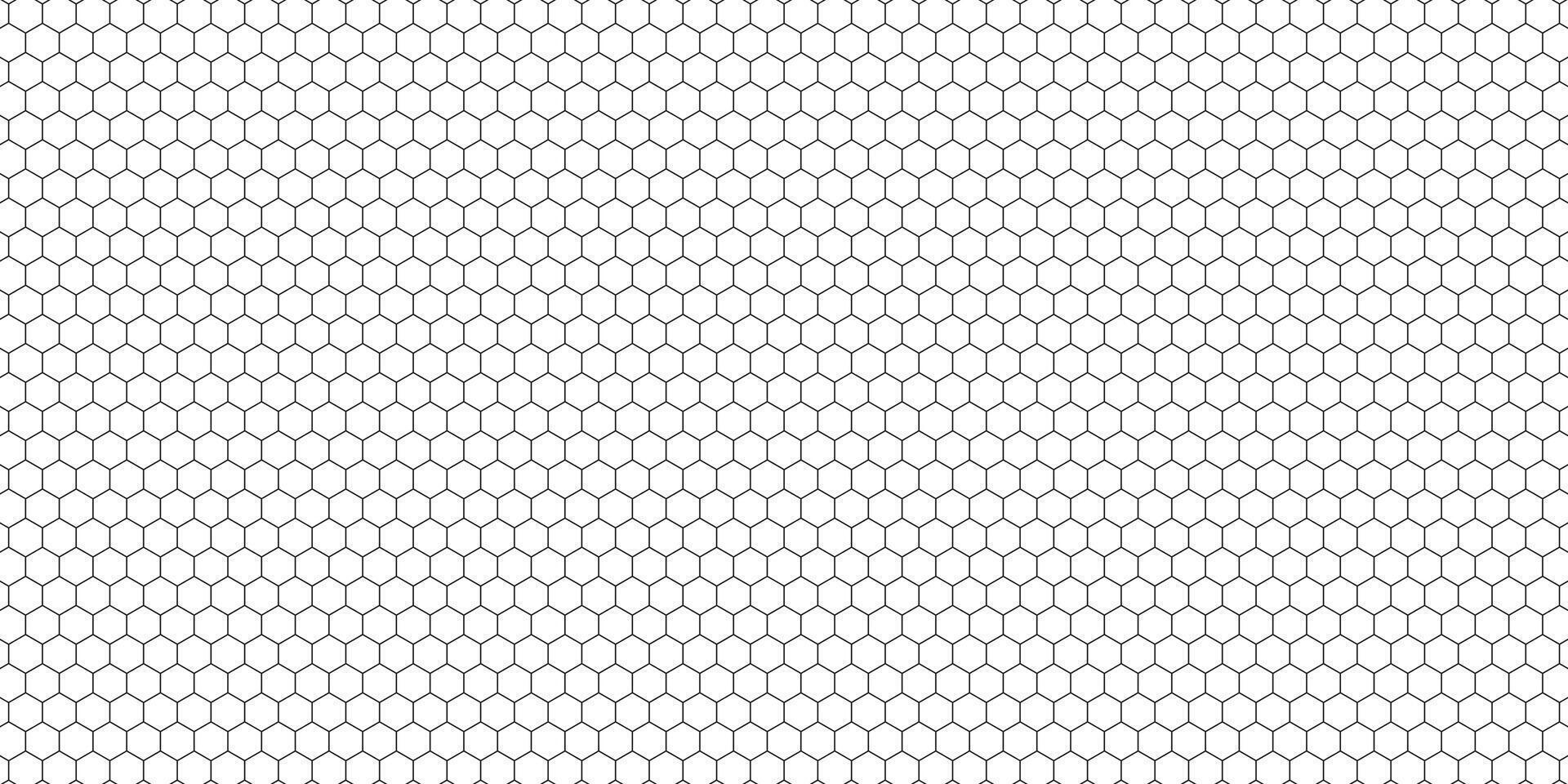 Honeycomb Line Art Background Simple Beehive Seamless Pattern Flat Geometric Texture Hexagon, Hexagonal Sign and Cell Icon Black and White Honey Bee Hive Illustration vector