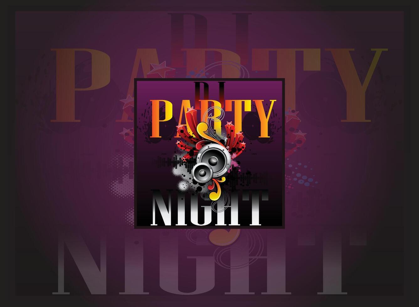 Social Media Party Post Design vector