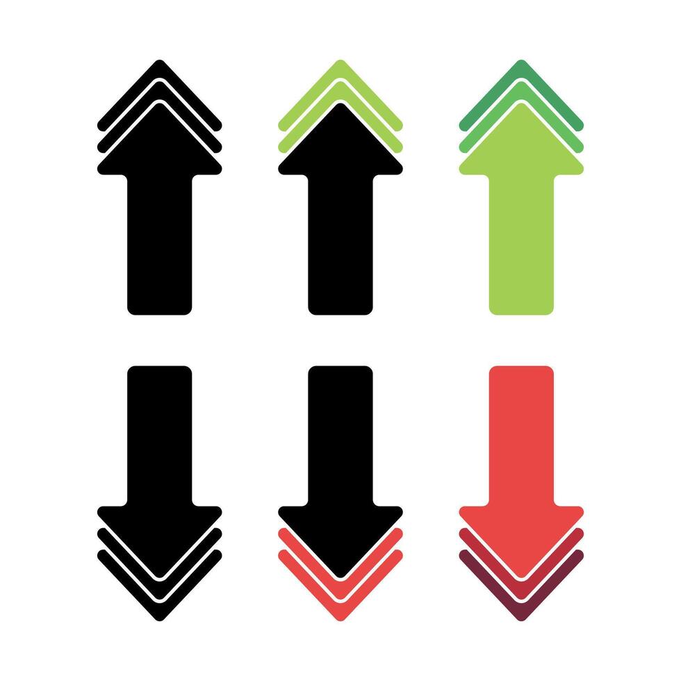 Down And Up Arrows vector