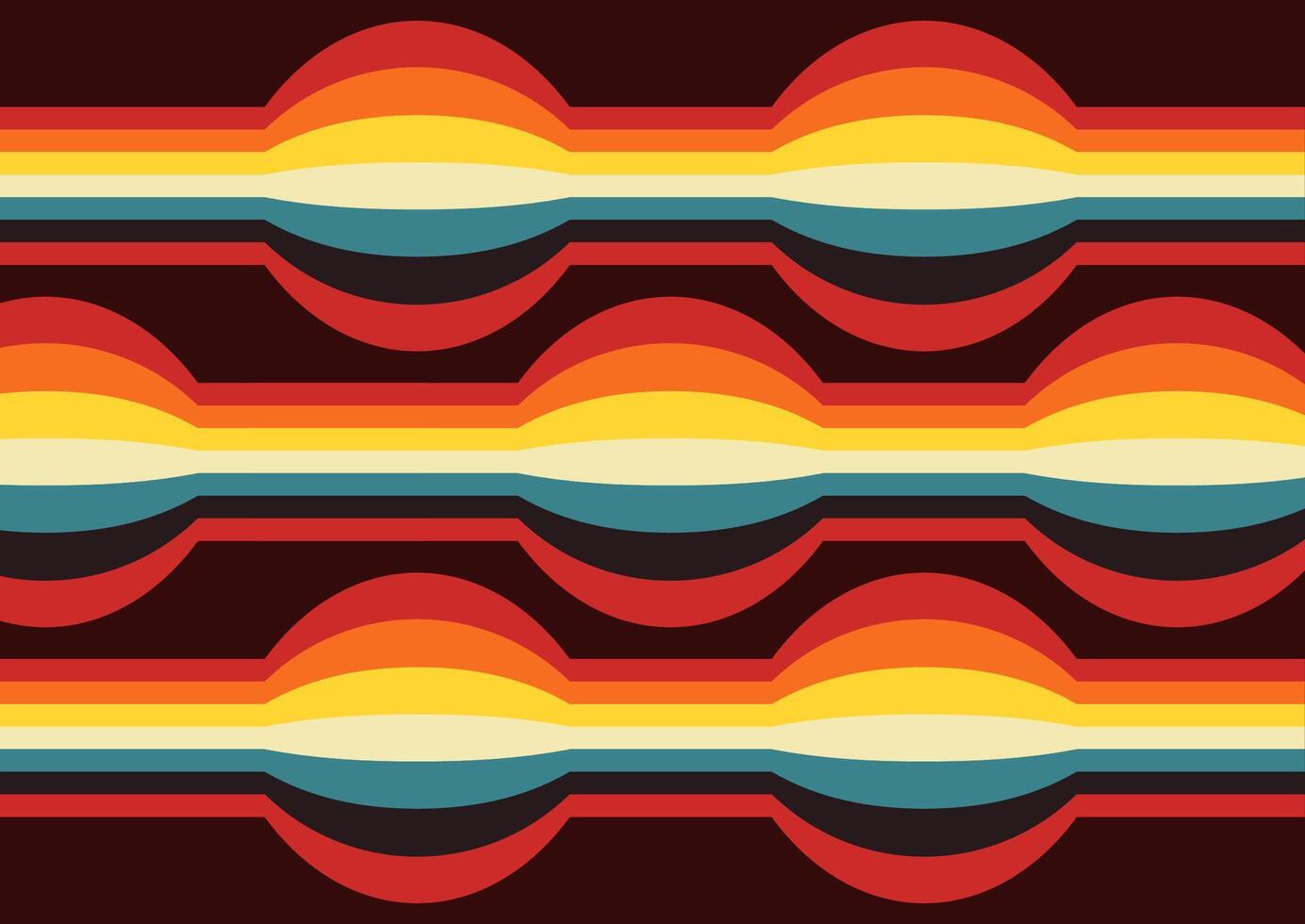 Retro stripes pattern background design vector