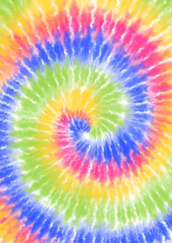 Abstract pastel rainbow coloured tie dye painted background vector