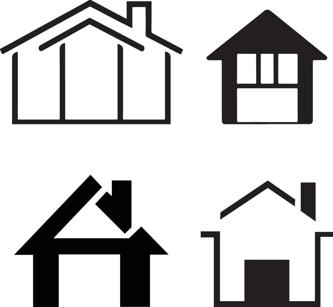Home Or Building Business Logo Icons Design, Building Company Logo vector