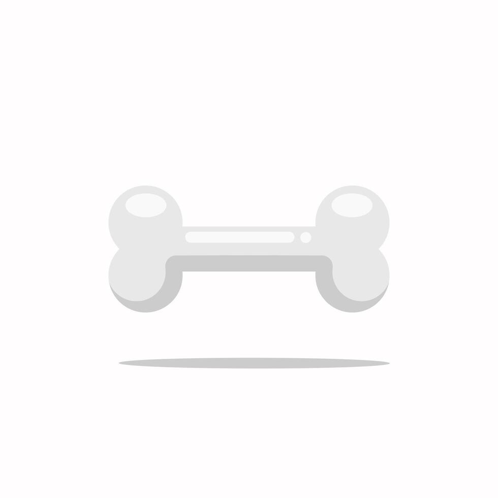 Bone flat icon for pet. Flat design illustration. Free download vector