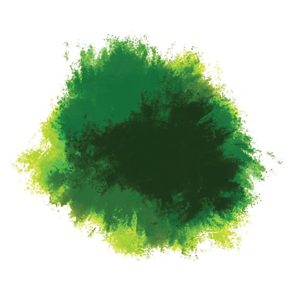 Modern green splash on white vector