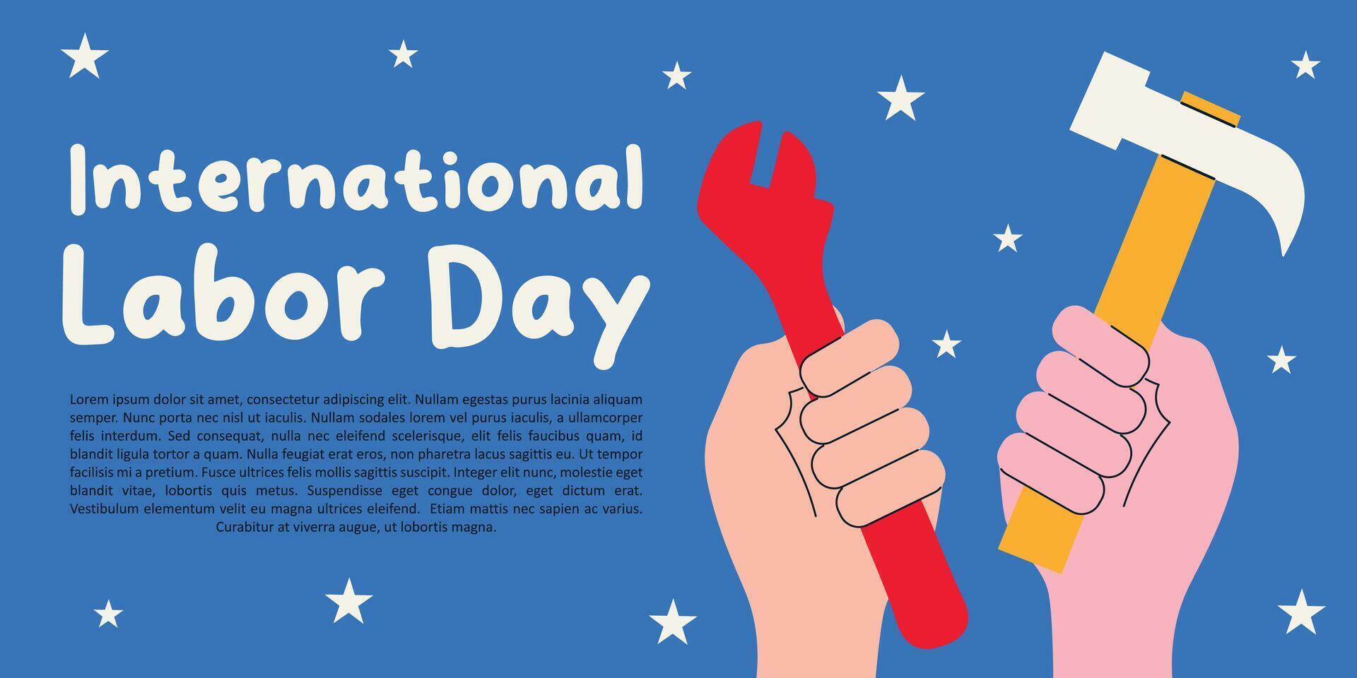 Labor Day banner. illustration vector