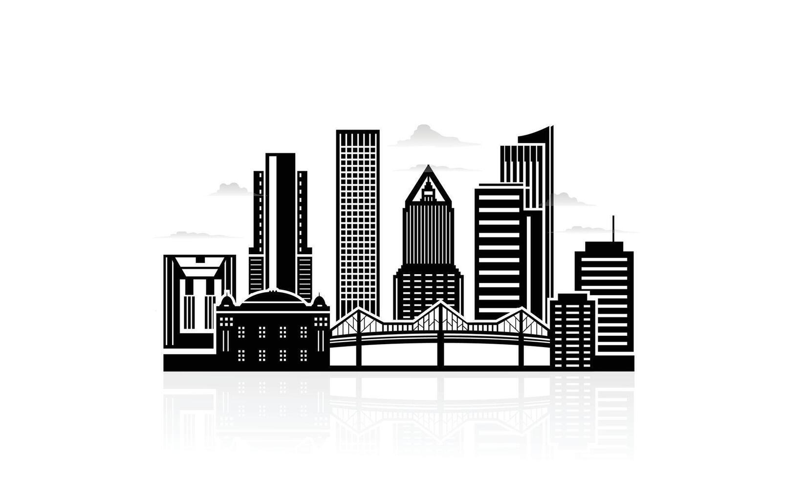 Portland, Oregon skyline vector
