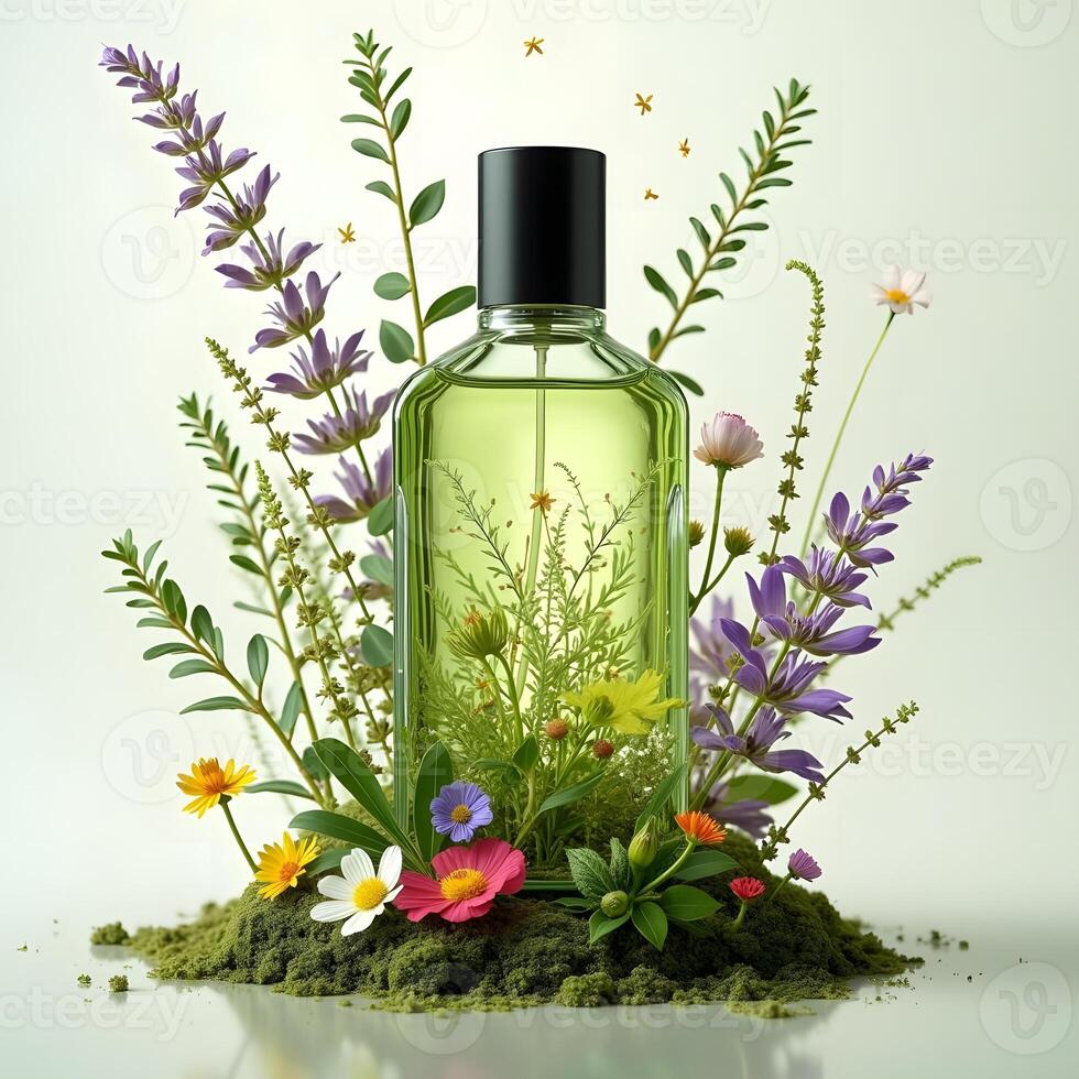 Enchanting Fragrance Botanical Symphony in a Label Less Bottle photo