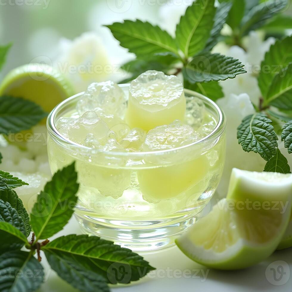 Enchanting Fusion of Lime, Melon, Mint, Juniper Berry, and Fig Leaf photo