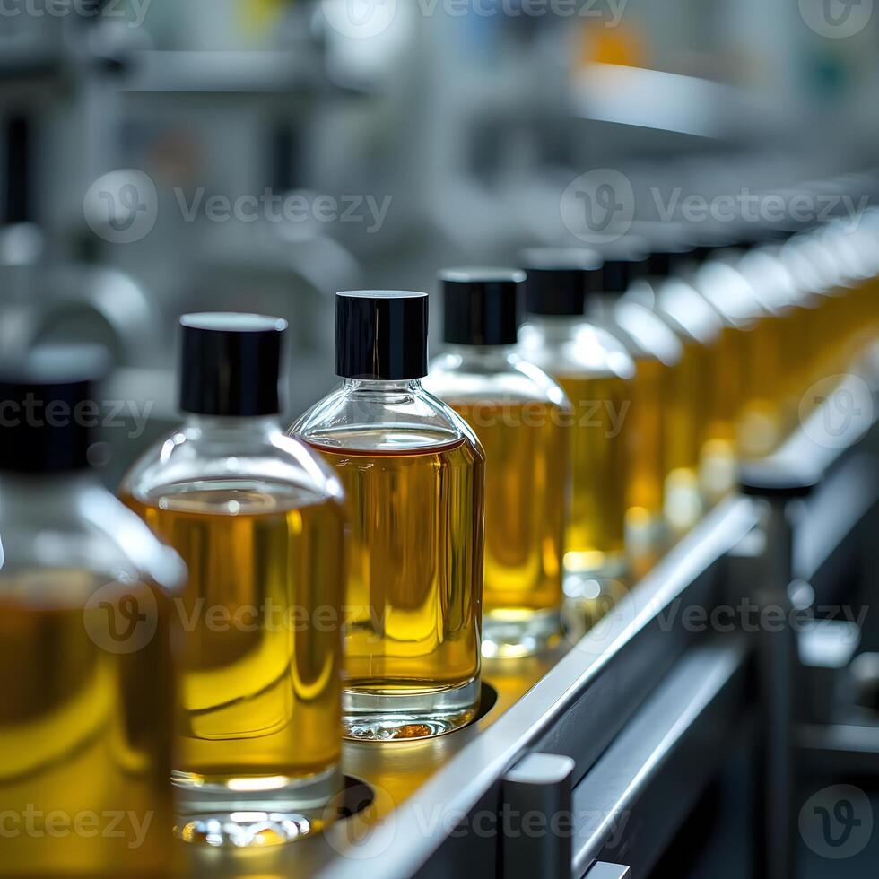 Elegant Perfume Bottles Filled with Luxurious Aromas photo