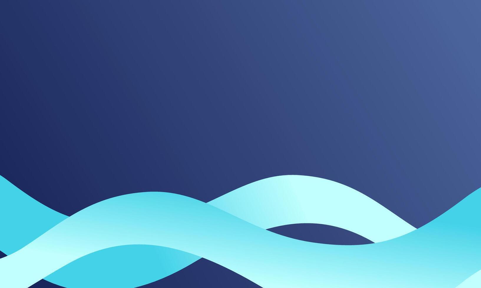 Simple Background With Dark Blue Gradient Color And Light Blue White Abstract Shape vector