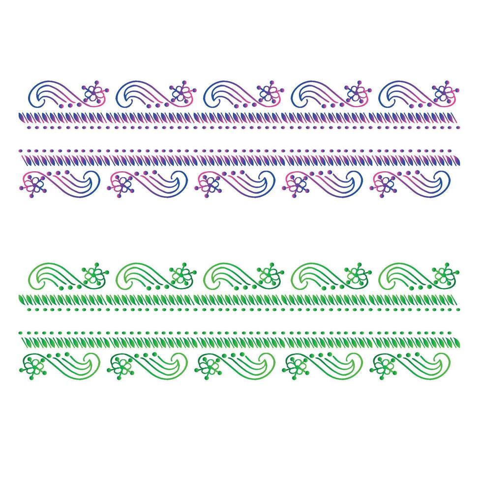Mandala Border Creative Alpona Abstract vector
