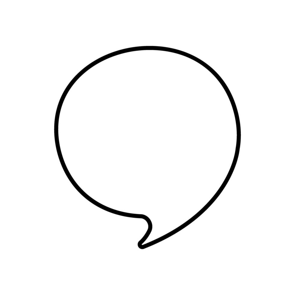 speech bubble icon over white background, half line style, illustration. vector