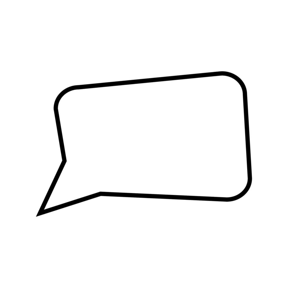 speech bubble icon over white background, line detail style, illustration sign or symbol. vector