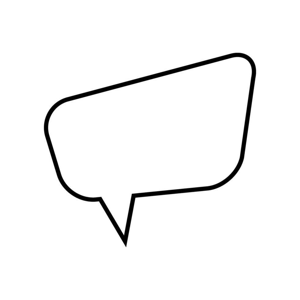 speech bubble icon white background, line detail style, illustration symbol. vector