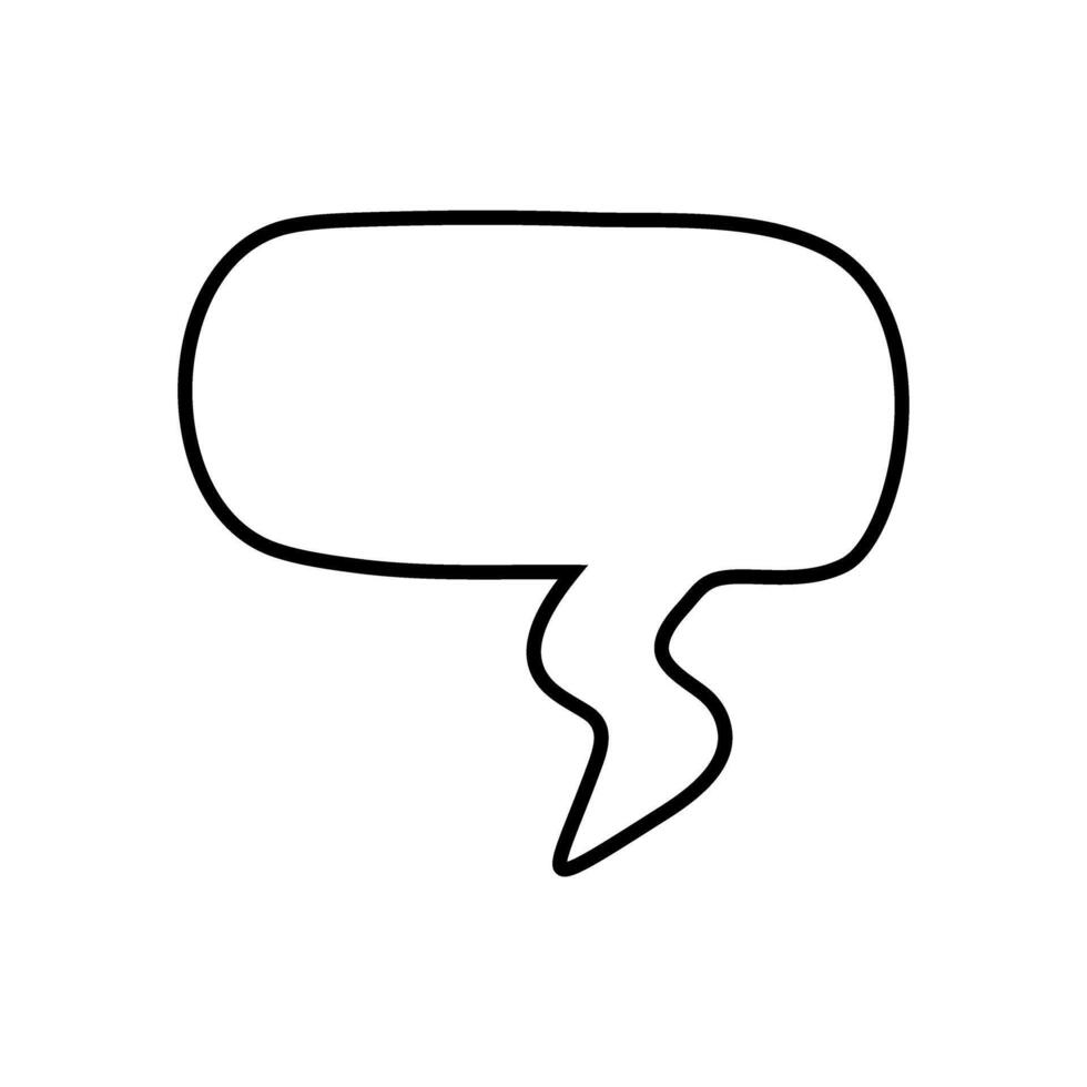 speech bubble sign or symbol over white background, half line style, illustration icon. vector