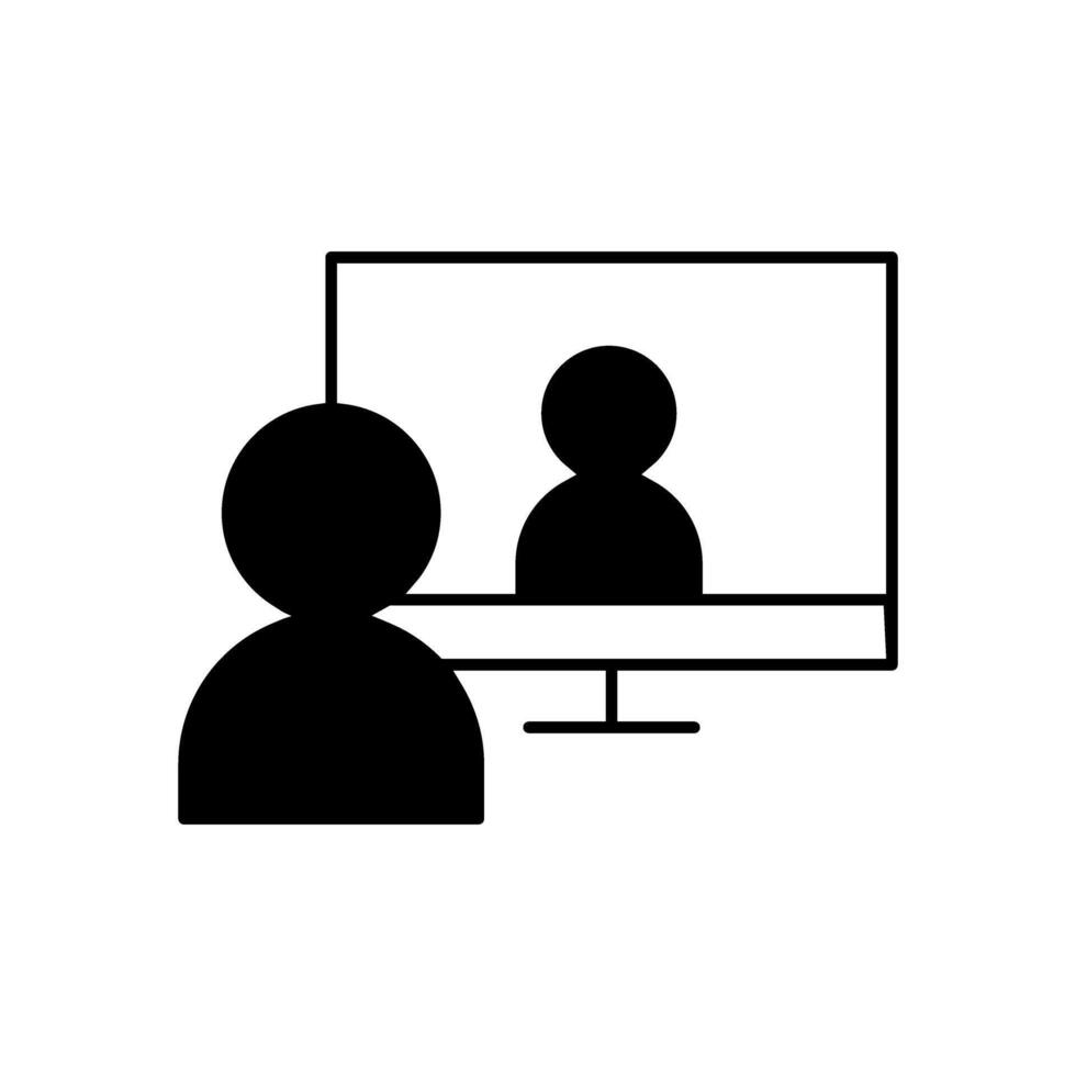 conference icon design template on white background. Can be used for web and mobile vector