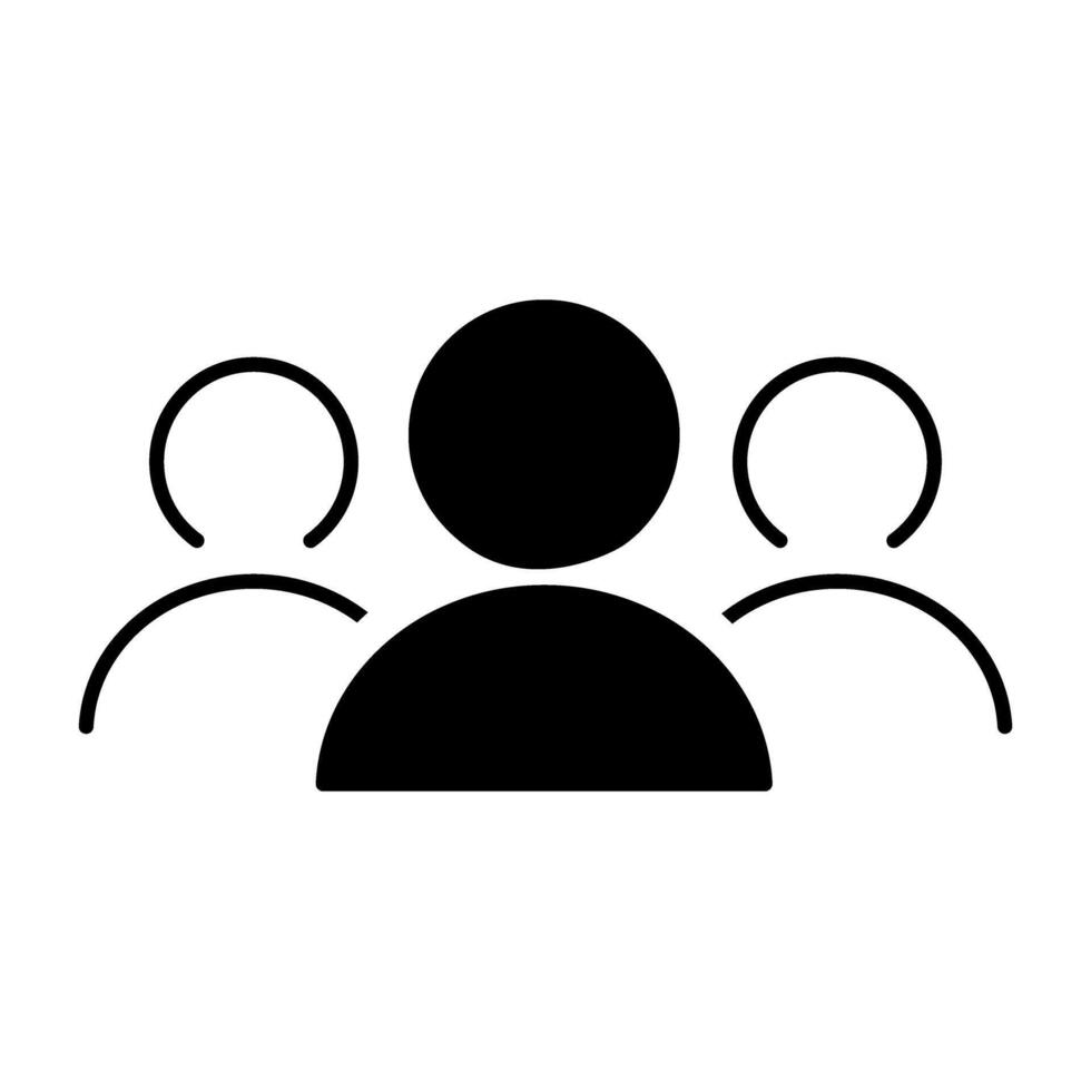 Teamwork icon design template. Can be used for web and mobile. vector