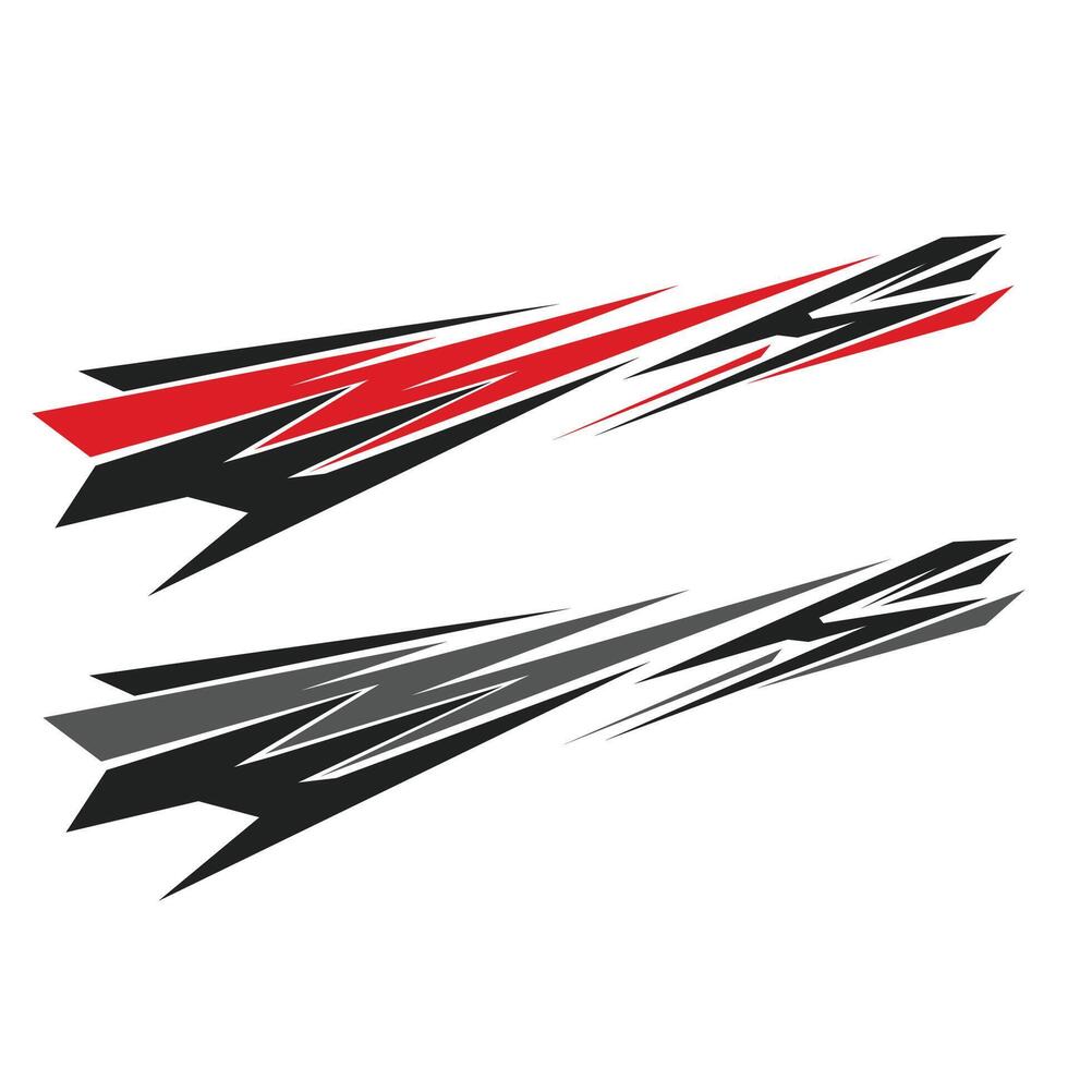 Rally Car Wrap Design. Graphic abstract line racing. Racing car modification stickers vector