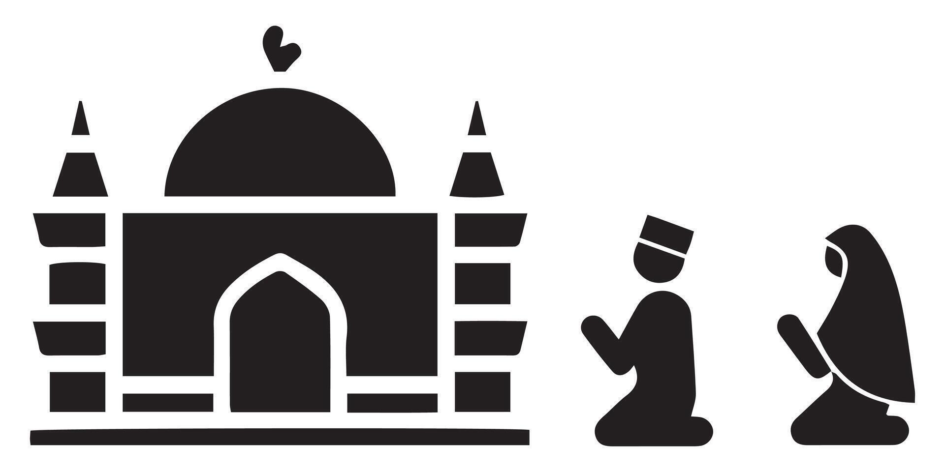 Islamic celebration icon set illustration eps 10 vector