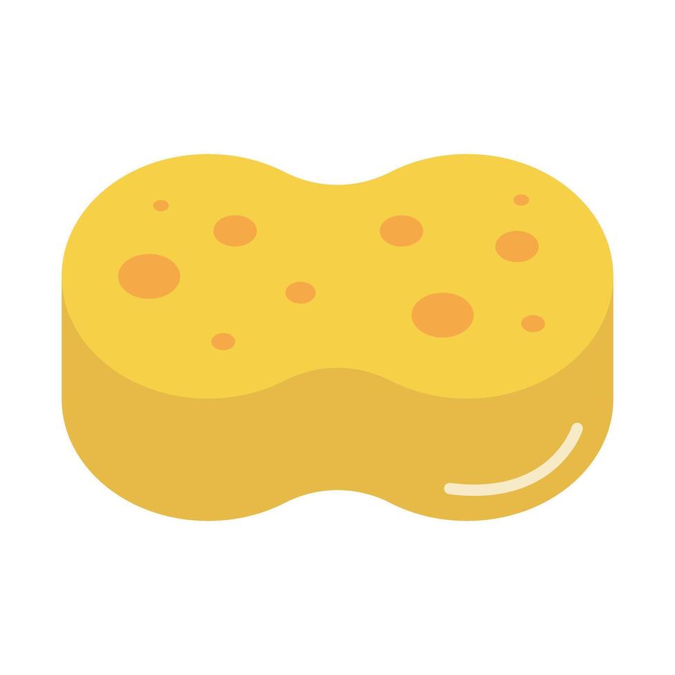 Flat design sponge icon. vector