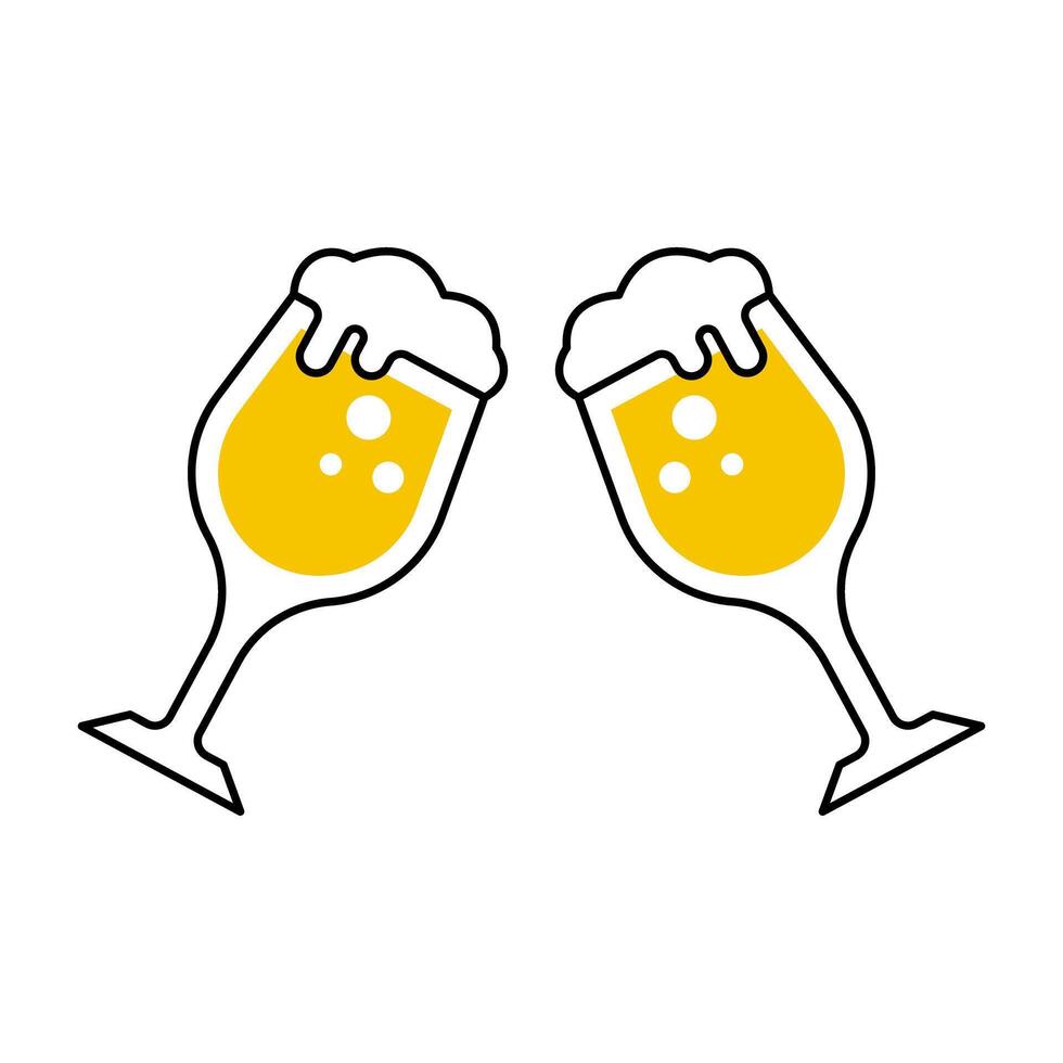 Cheers icon. Toast icon. vector