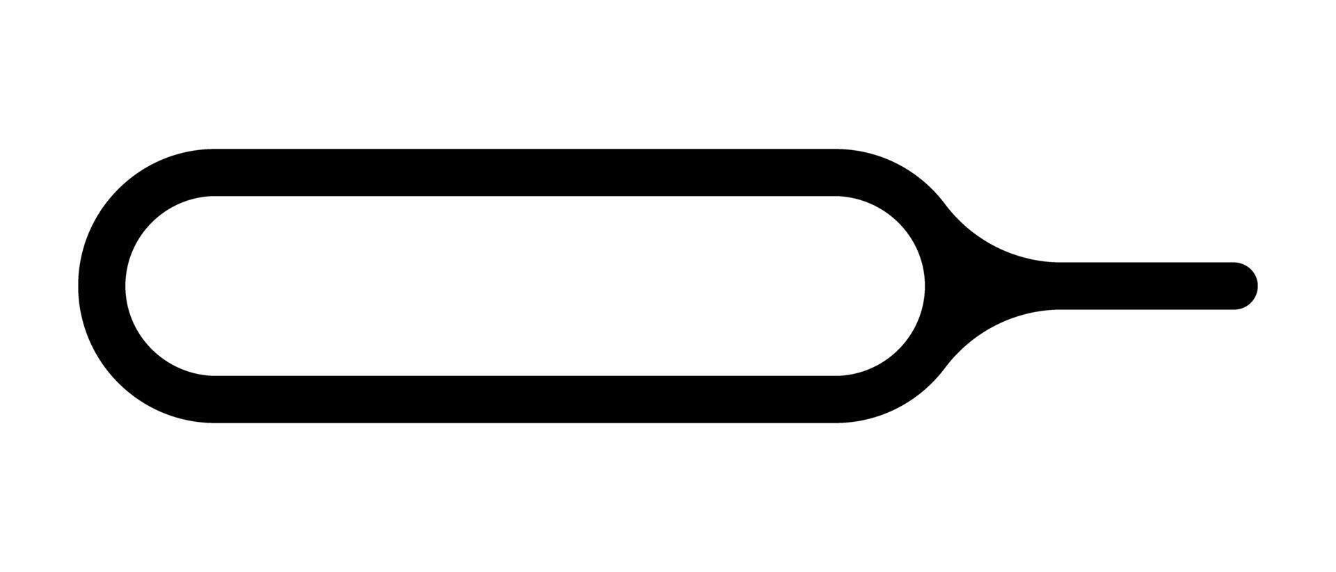 SIM Card Ejector Pin Symbol. vector