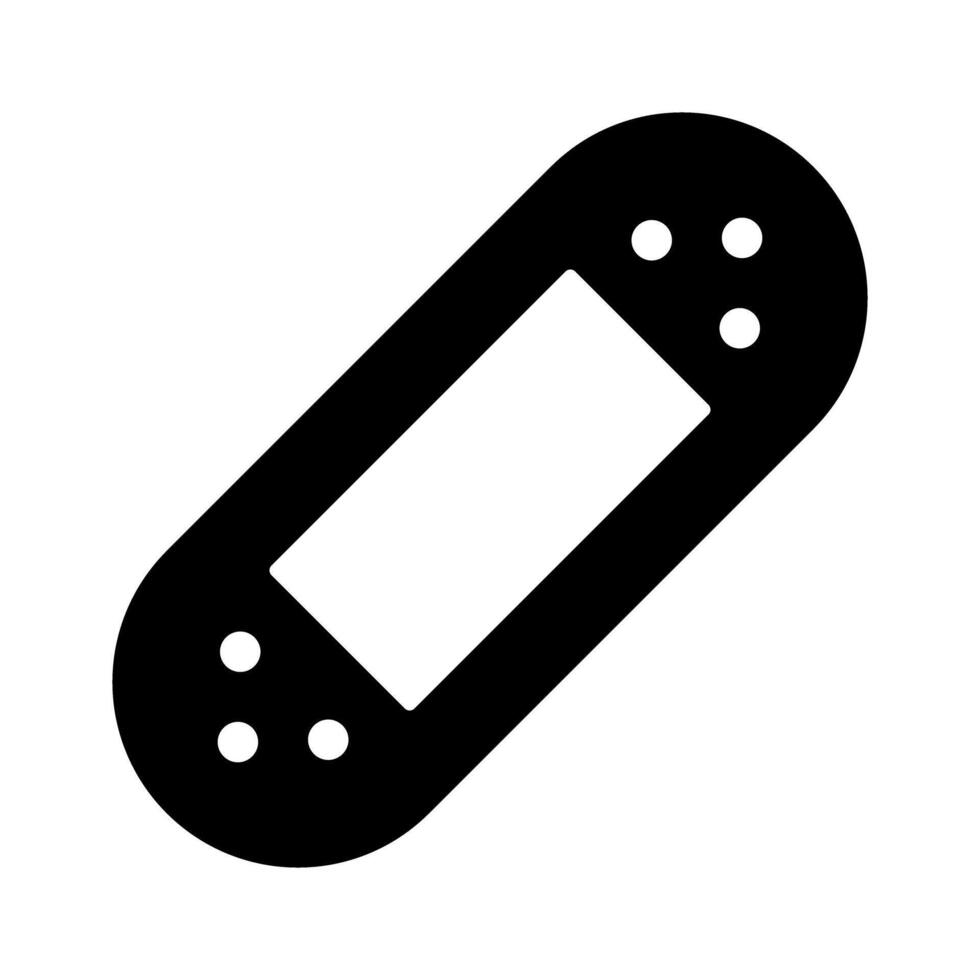 Plaster silhouette icon. Bandage silhouette icon. vector