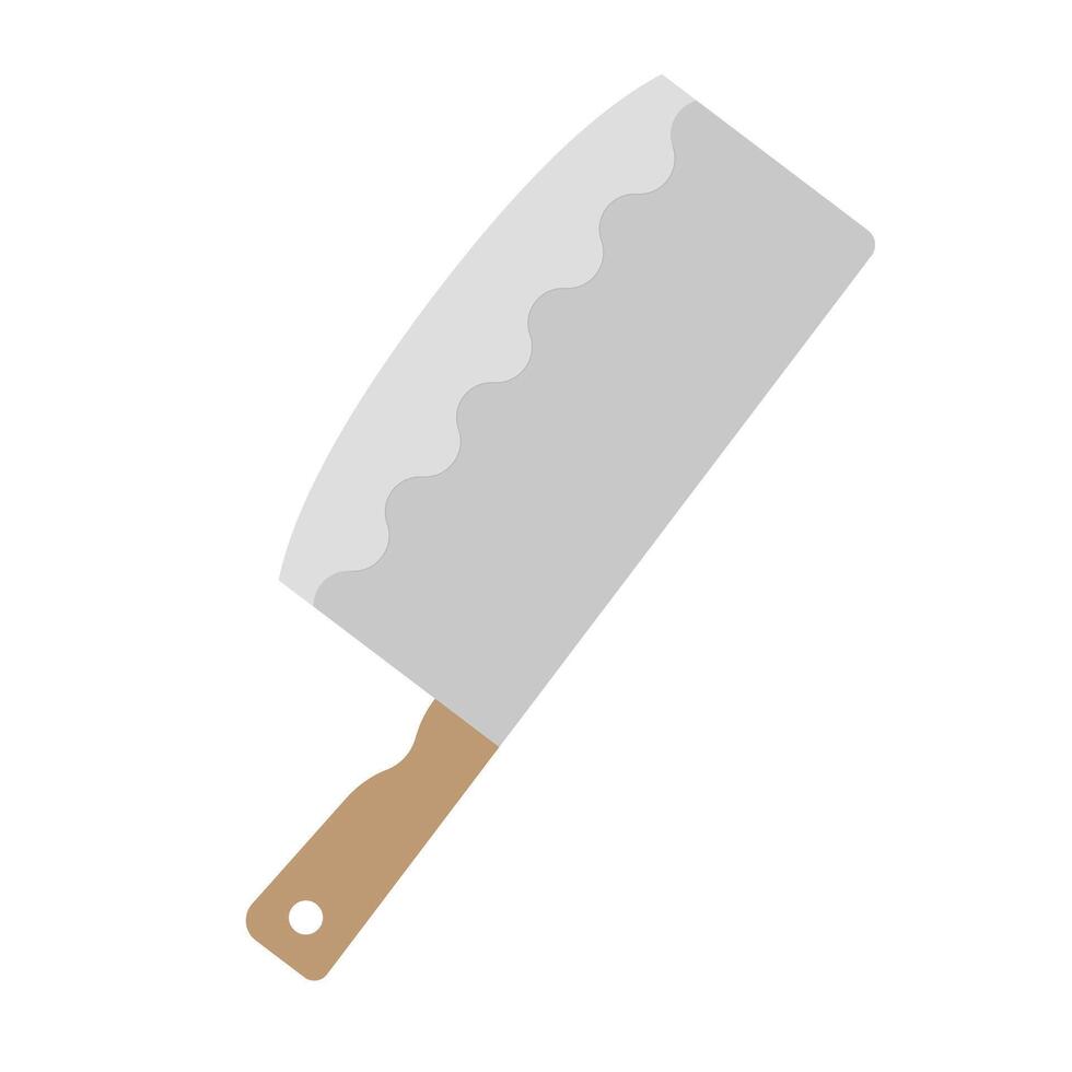 Simple Chinese cleaver icon. vector