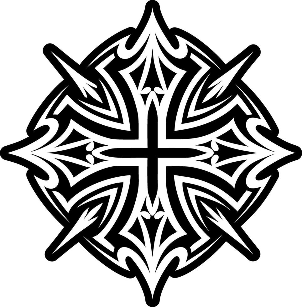 A solid style icon of demon symbol vector