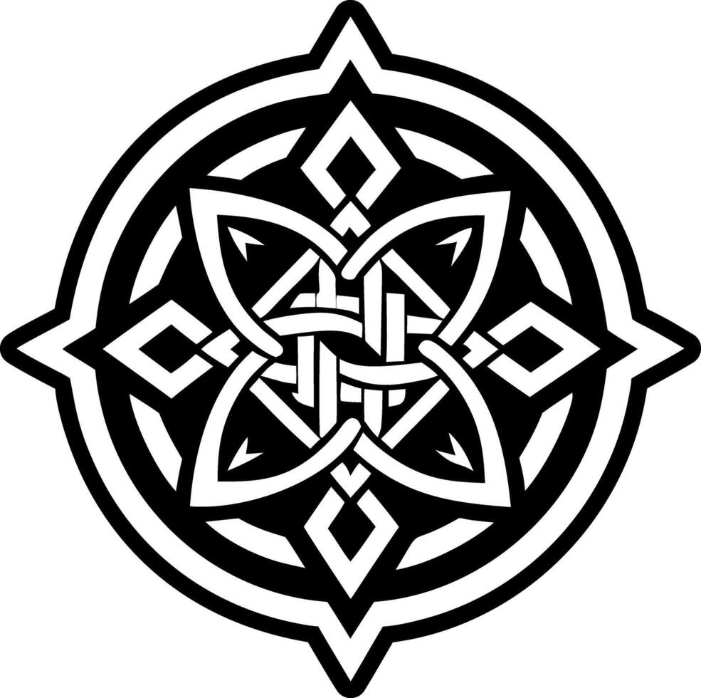 A glyph style icon of chaos symbol vector