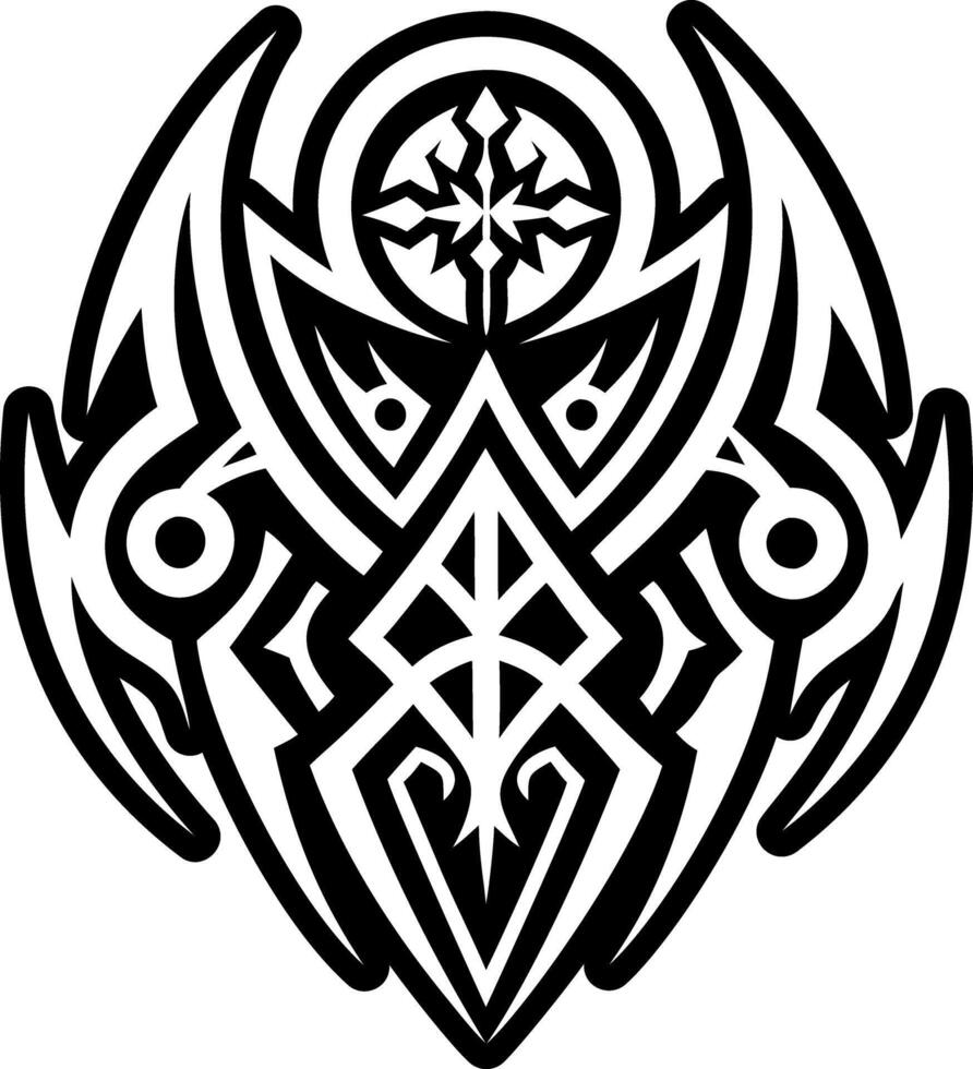 A solid style icon of satanic tattoo vector