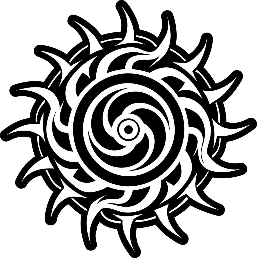 A style icon of spiral symbol vector