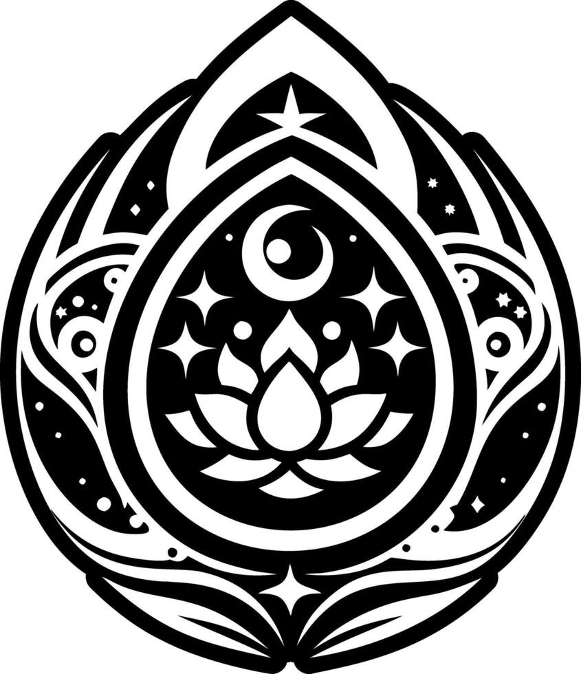 A filled style icon of cosmic egg symbol vector
