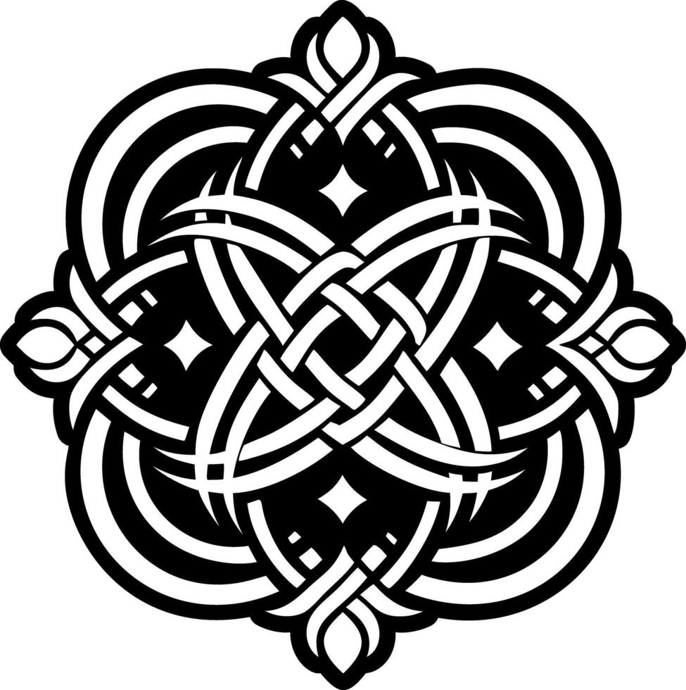 A filled style icon of thread knot symbol vector