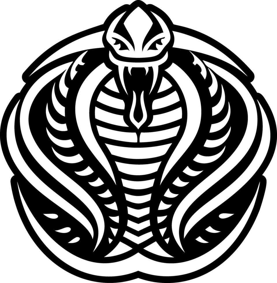 A glyph style icon of snake tattoo vector