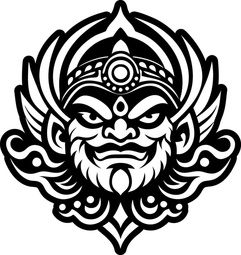 A glyph style icon of hindu idol symbol vector