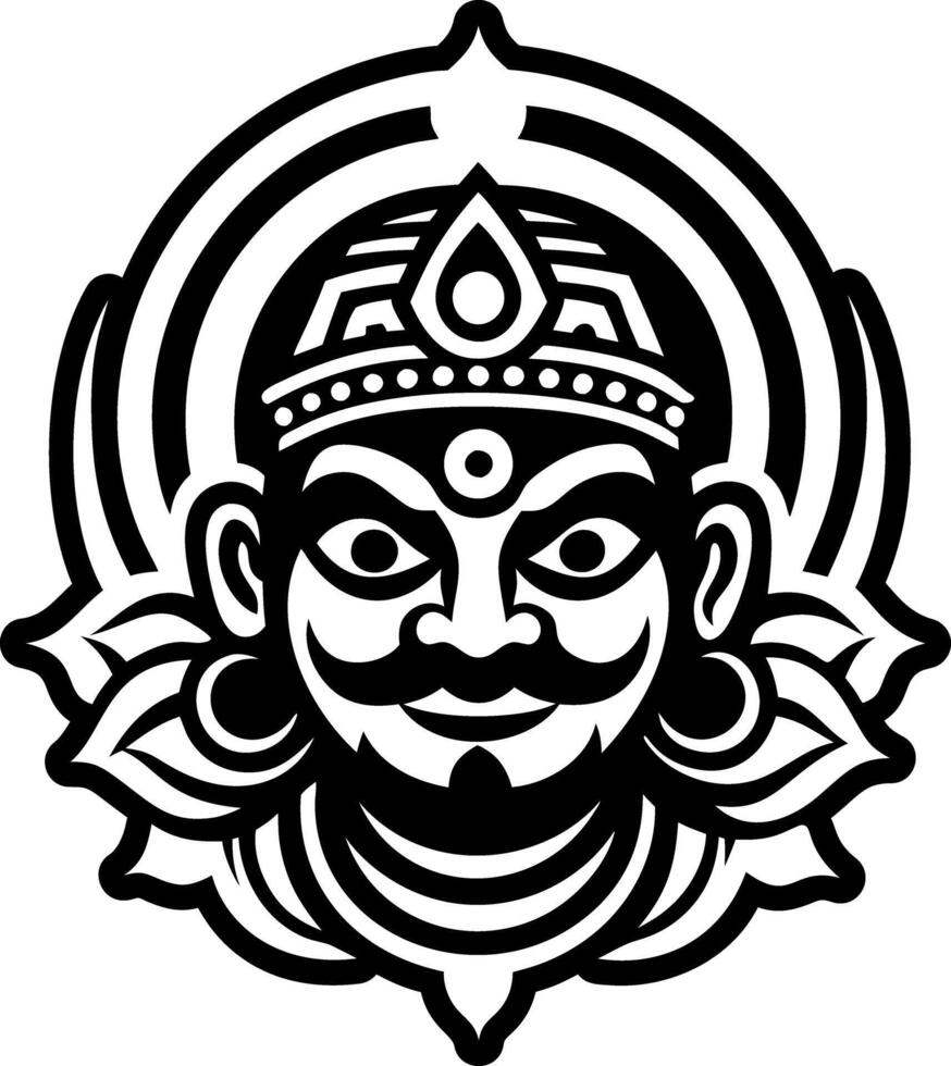 A solid style icon of brahmin symbol vector