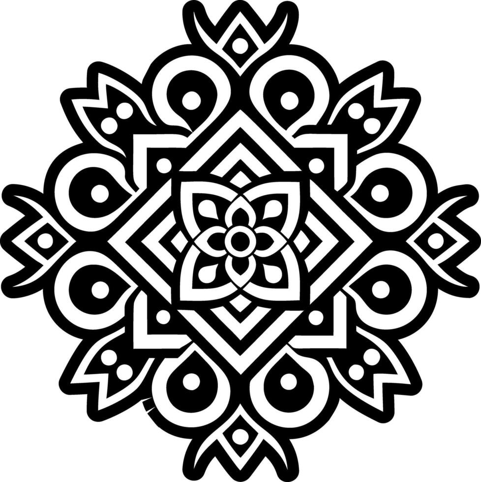 A filled style icon of sacred pattern symbol vector