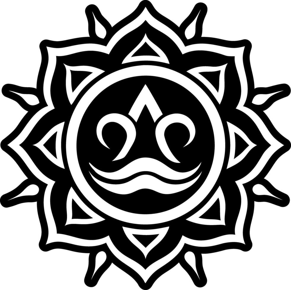 A glyph style icon of aquarius symbol vector