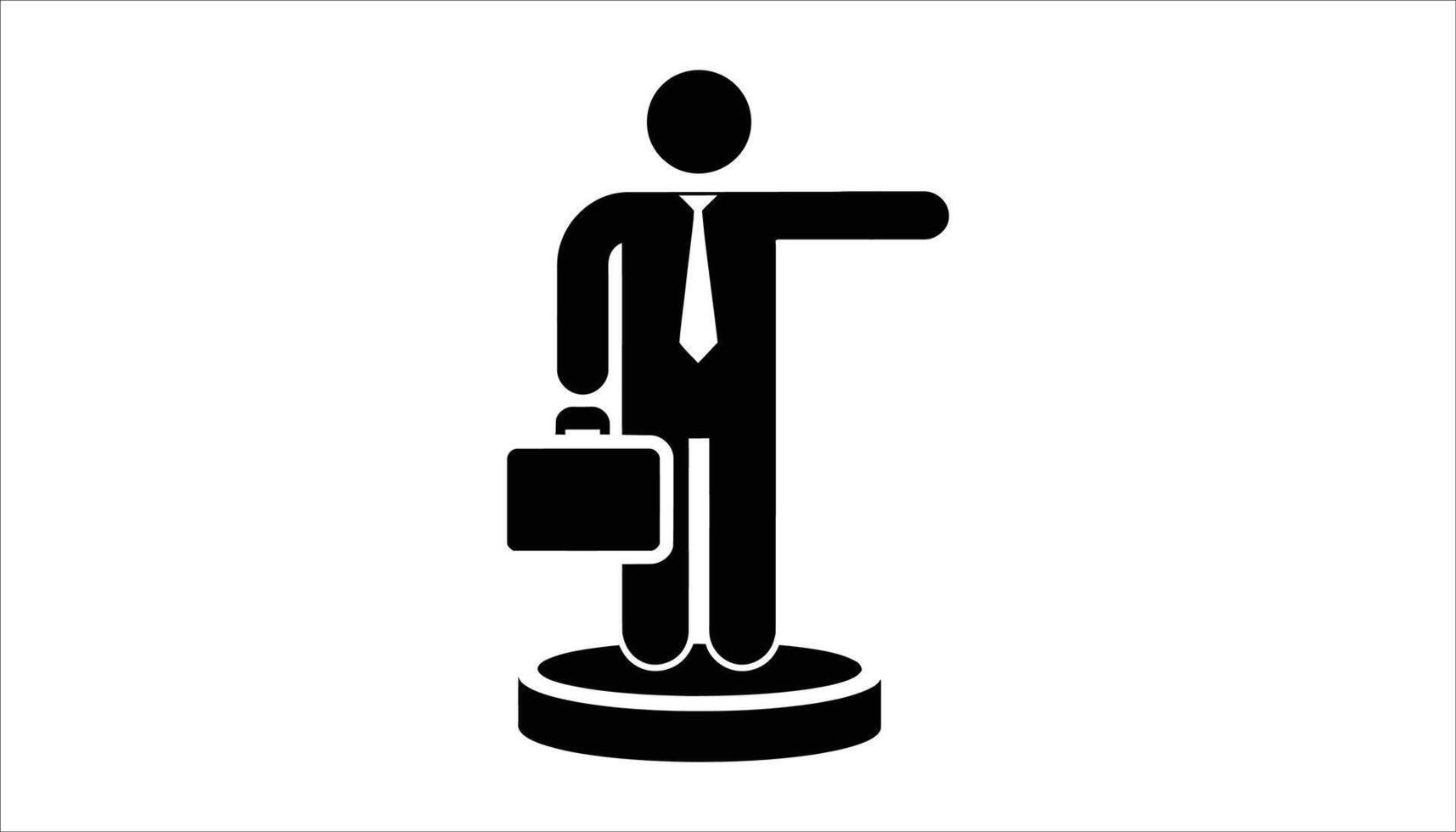 Business Leadership and Guidance Icon. vector