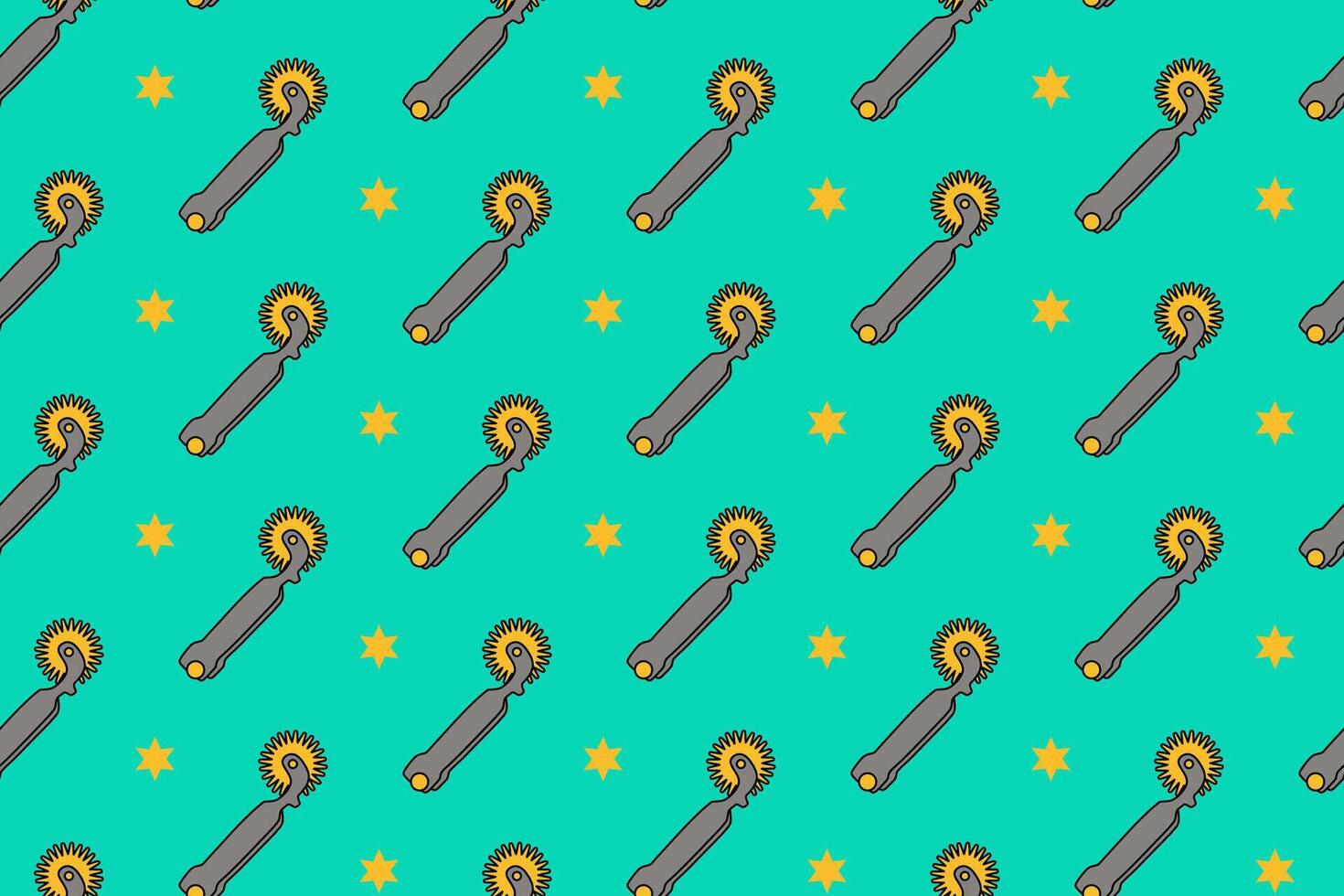 cowboy spurs with star colorful pattern on blue background. doodle steel spurs object seamless pattern background. western iron spurs seamless pattern for rodeo, wild west decor and merchandise vector