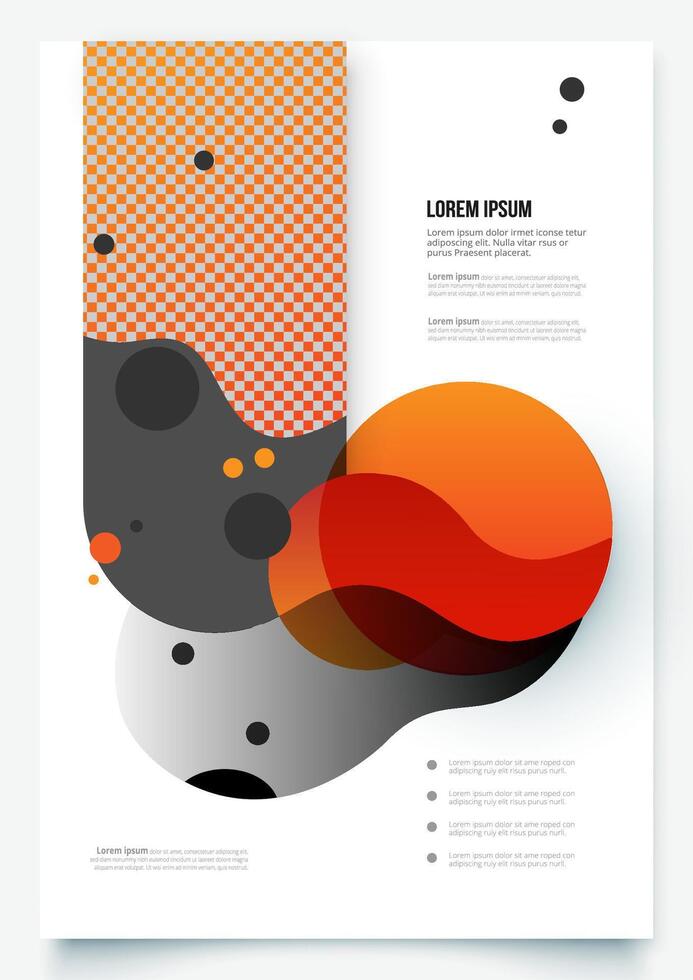 Flyer corporate template design vector