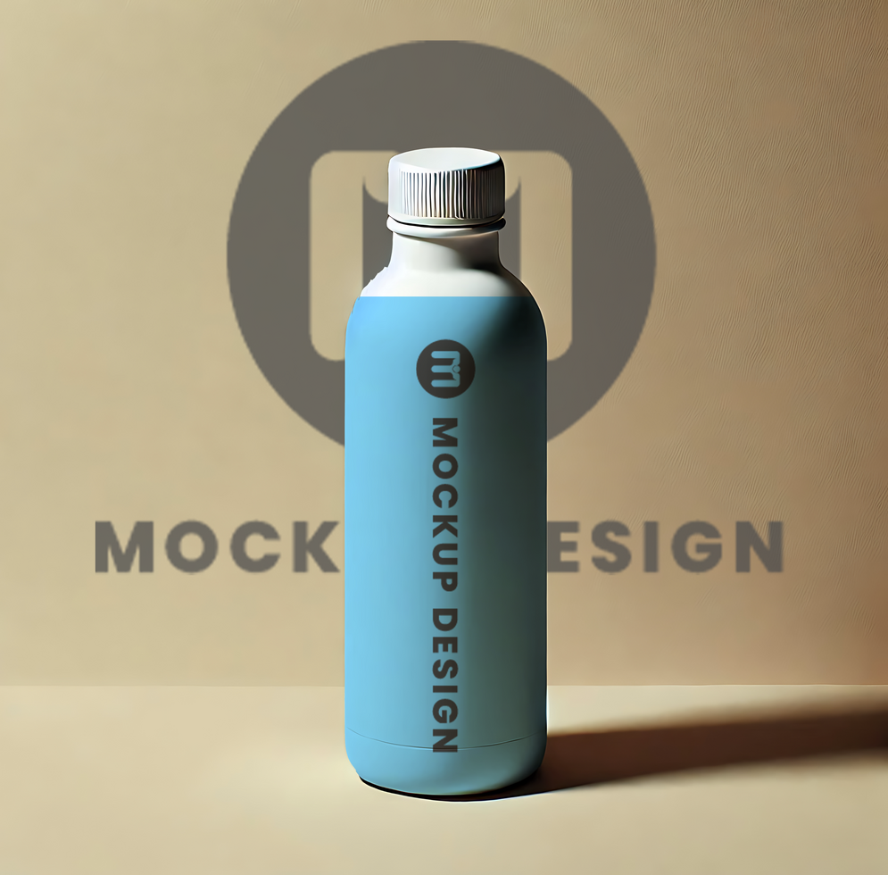 High-Quality Bottle Mockup with Label for Professional Packaging psd