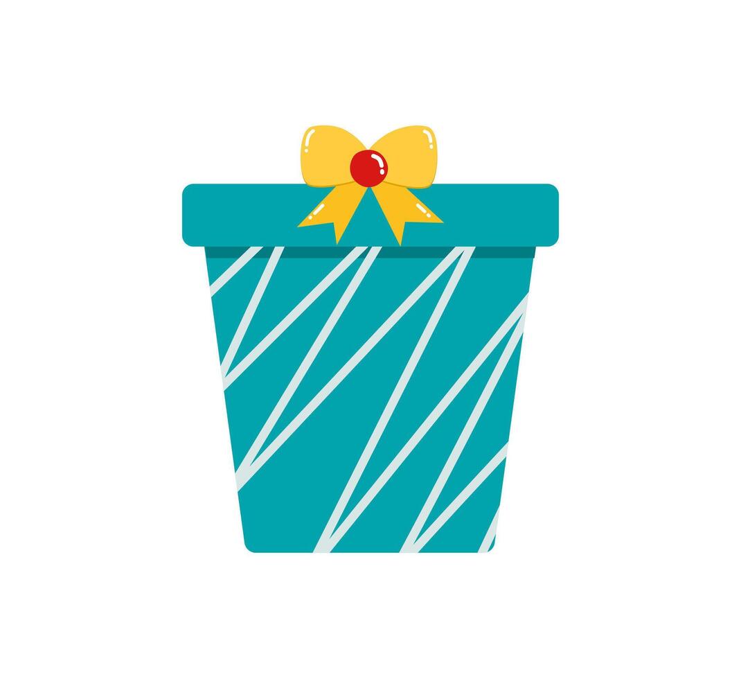 Abstract Artistic Gift Box vector