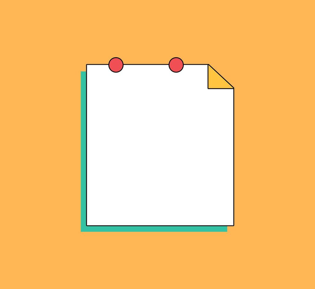 Blank Note for Custom Text vector