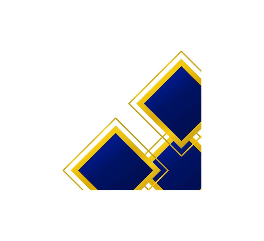 Classic Blue and Gold Certificate Edge vector