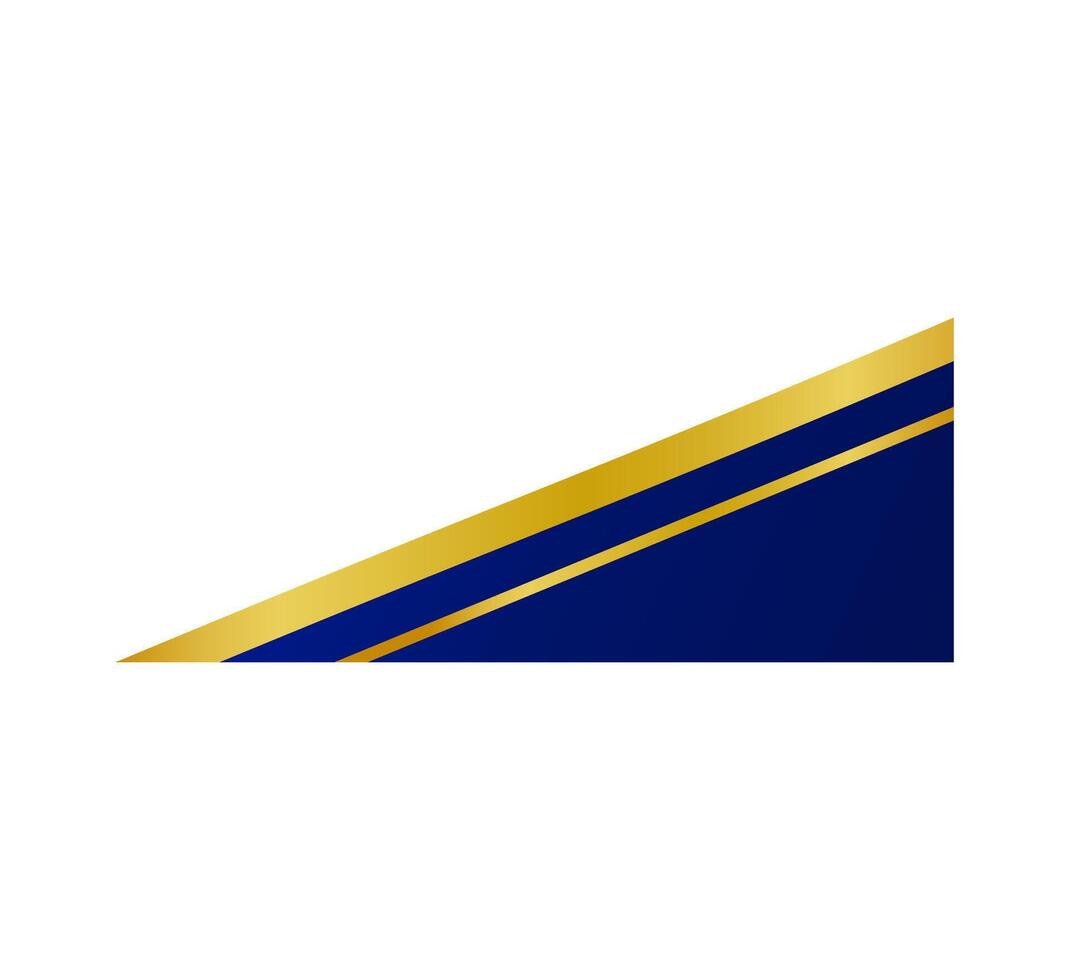 Royal Blue and Gold Border for Certificates vector
