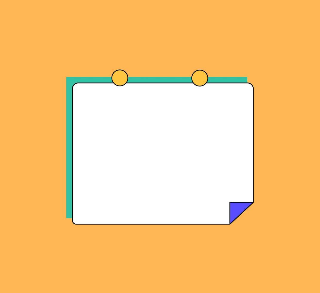 Empty Note Design vector